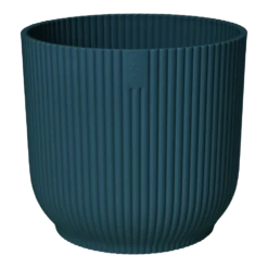Bloempot Elho Vibes Fold Rond Wielen - D35 X H32cm - Diepblauw