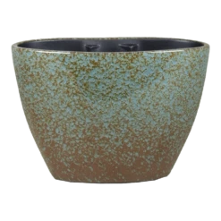 Bloempot Sepp Ovaal - L32 X B15 X H22cm - Blauw