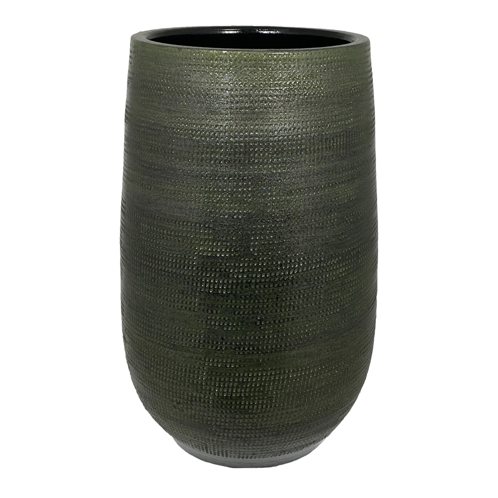Bloempot Tokio Hoog - D25 X H50cm - Groen 1 Bloempot Tokio Hoog - D25 X H50cm - Groen