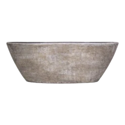 Bloempot Mira Ovaal - L69 X B17 X H25cm - Wit