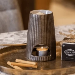 Geurchips Brander Rib Rond Brons - ScentChips -Decor Verkoop geurchips brander rib rond brons scentchips 3