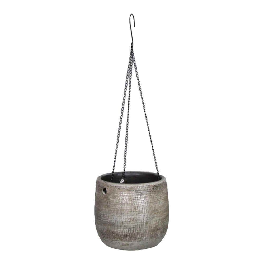 Hangpot Mira - D16 X H14cm - Wit 1 Hangpot Mira - D16 X H14cm - Wit