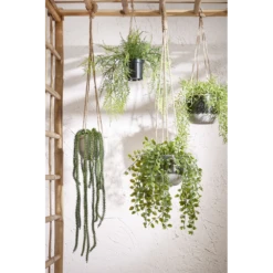 Hangpot Resa - D13,5 X H11,5cm - Donkergrijs -Decor Verkoop hangpot resa d13 5 x h11 5cm donkergrijs hangpot 3 1