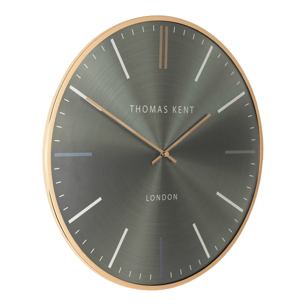 Klok Oyster Advocado Groen/goud U00f8 40 Cm - Wandklok