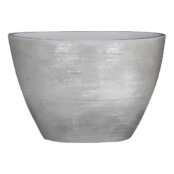 Bloempot Lester Ovaal - L40 X B20 X H27cm - Lichtgrijs