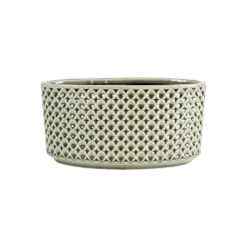 Bloempot Thies Ovaal - L26 X B12 X H13cm - Olijf Groen