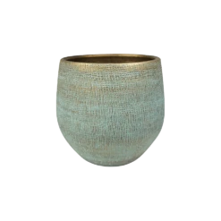 Bloempot Ryan - D31 X H28cm - Shiny Blue