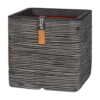 Capi Plantenbak Vierkant Nature Rib NL - L30 X B30 X H30cm - Antraciet