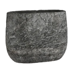 Bloempot Thomas Ovaal - L27.5 X B15.5 X H21.5cm - Antraciet