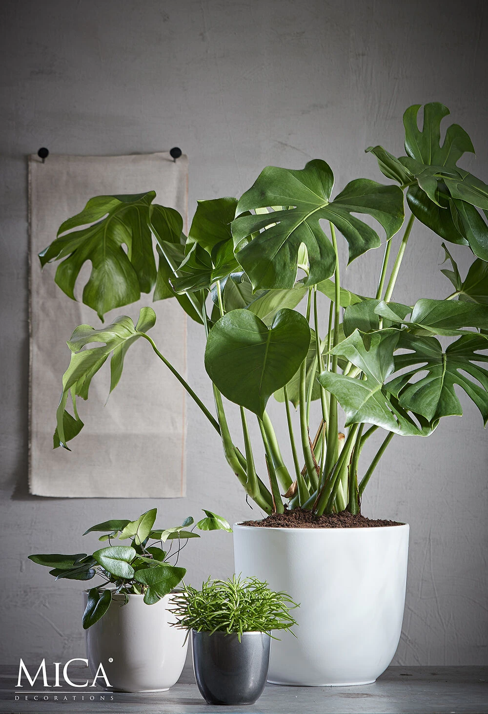 Bloempot Tusca - D25 X H23cm - Wit 2 Bloempot Tusca - D25 X H23cm - Wit - Afbeelding 2