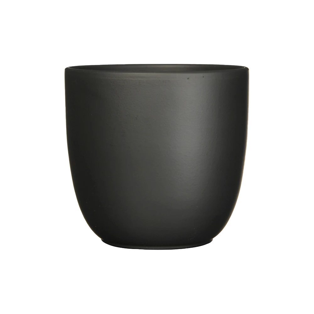 Bloempot Tusca - D31 X H28.5cm - Mat Zwart 1 Bloempot Tusca - D31 X H28.5cm - Mat Zwart