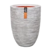 Capi Bloempot Nature Elegant Rib NL - D34 X H46cm - Ivoor
