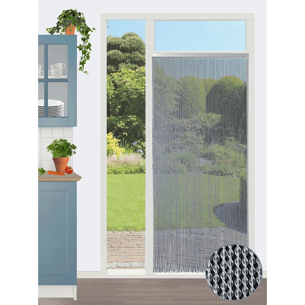 Vliegengordijn Evora - Transparant - 100 X 232cm - Sun-Arts 3 Vliegengordijn Evora - Transparant - 100 X 232cm - Sun-Arts - Afbeelding 3