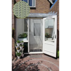 Vliegengordijn Roma - Transparant/Zwart - 90 X 210cm - Sun-Arts -Decor Verkoop vliegengordijn roma transparant zwart 90 x 210cm sun arts 90 3 4