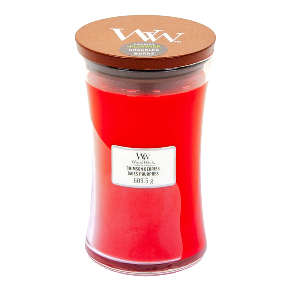 Woodwick Crimson Berries Large Candle - Geurkaars 1 Woodwick Crimson Berries Large Candle - Geurkaars